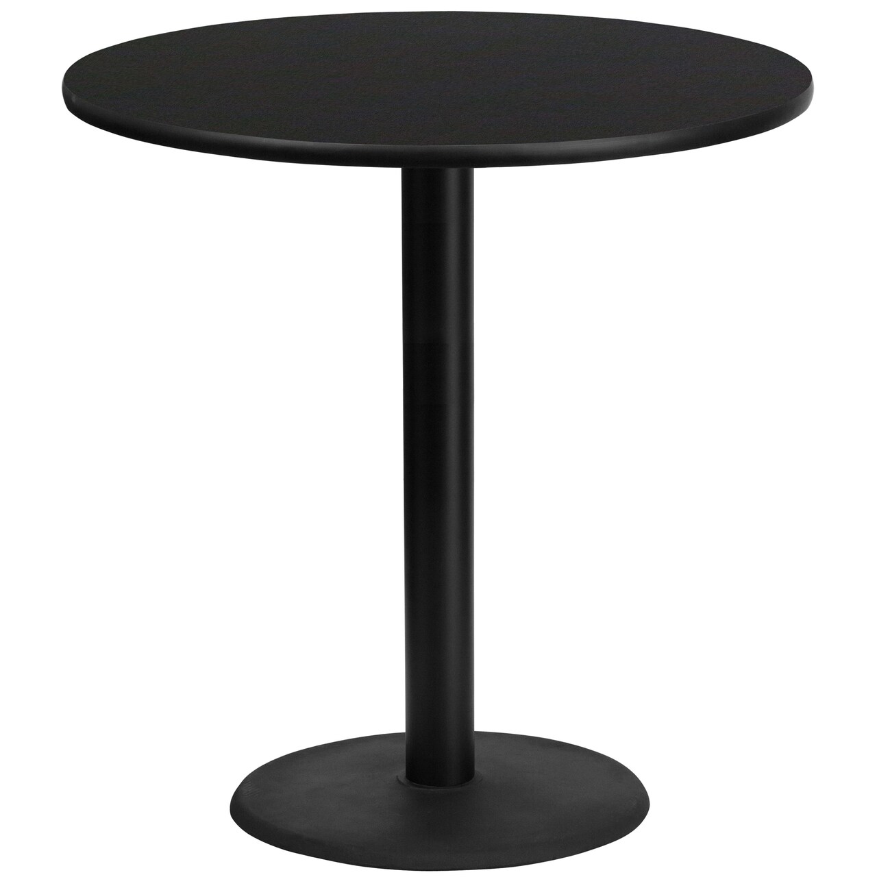 Emma and Oliver 42" Round Laminate Table Top with 24" Round Bar Height Table Base